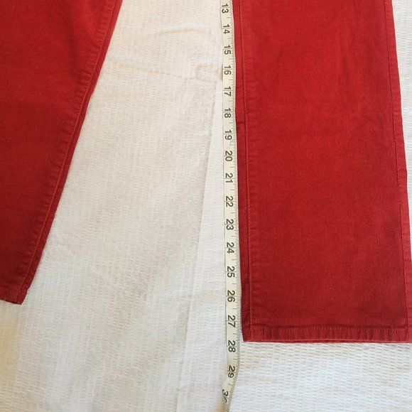 Talbots Red Corduroy Style Red Pants - Picture 9 of 11
